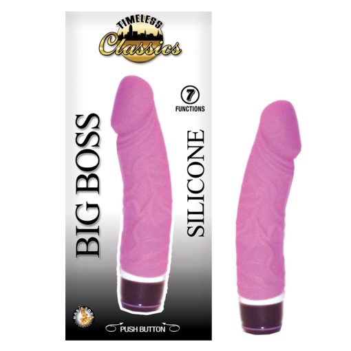 Timeless Classics Big Boss 6.5In. Multispeed Waterproof Vibe (Pink)