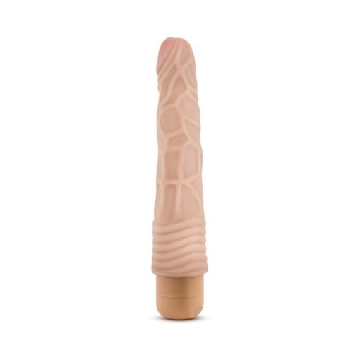 Dr. Skin Vibe 2 Realistic 9 In. Vibrating Dildo Beige - Image 2