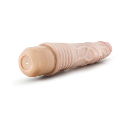 Dr. Skin Vibe 2 Realistic 9 In. Vibrating Dildo Beige - Image 5