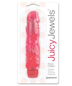 Juicy Jewels Ruby Dream Flexible Realistic Vibrator Red