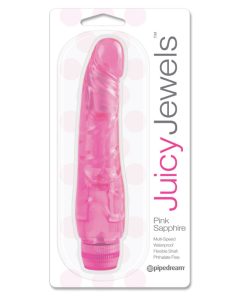 Juicy Jewels Pink Sapphire Flexible Realistic Vibrator Pink