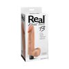 Real Feel Lifelike Toyz No. 13 Realistic 8 In. Vibrating Dildo With Balls Beige