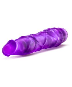 B Yours Vibe 1 Realistic 9 In. Vibrating Dildo Purple