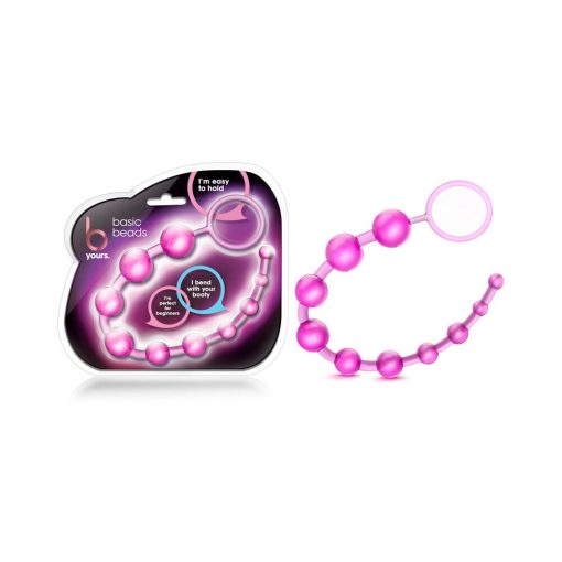 B Yours Basic Beads 12.75 In. Pink