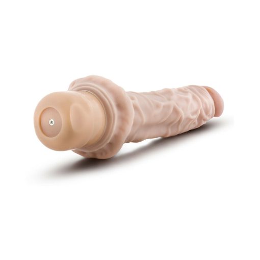 Dr. Skin Vibe 8 Realistic 9.75 In. Vibrating Dildo Beige - Image 5