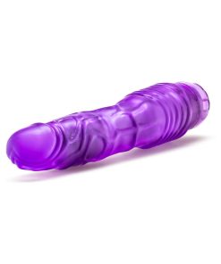 B Yours Vibe 2 Realistic 9 In. Vibrating Dildo Purple
