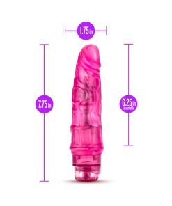 B Yours Vibe 3 Realistic 7.75 In. Vibrating Dildo Pink