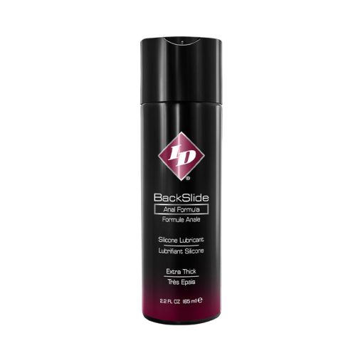 Id Backslide Silicone Anal Lubricant 2.2Oz Flip Cap Bottle