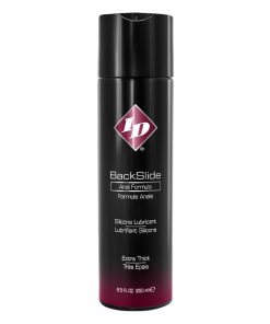 Id Backslide Silicone Anal Lubricant 8.5Oz Flip Cap Bottle