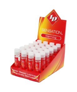 Id Sensation Warming Water-Based Lubricant 1 Oz. 24-Piece Counter Display