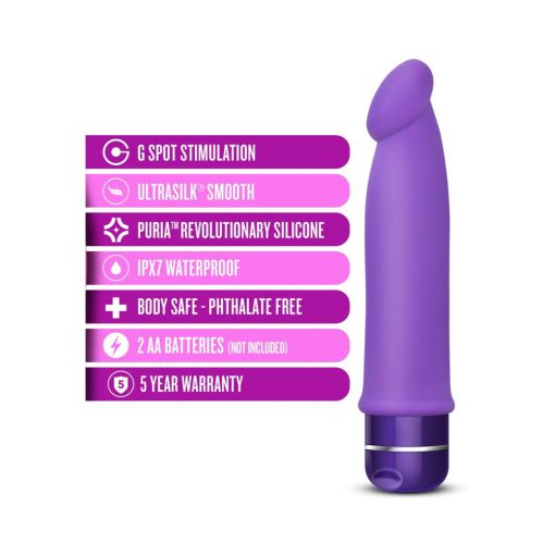 Luxe Purity Silicone Vibrator Purple - Image 5