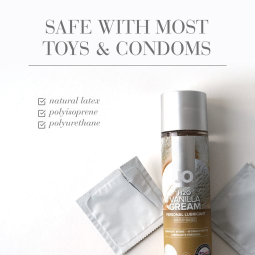Jo H2O Vanilla Cream Flavored Water-Based Lubricant 4 Oz. - Image 3