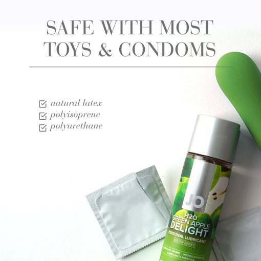 Jo H2O Green Apple Delight Flavored Water-Based Lubricant 1 Oz. - Image 3