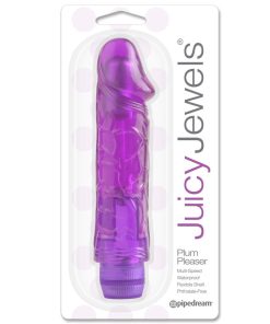 Juicy Jewels Plum Pleaser Flexible Realistic Vibrator Purple