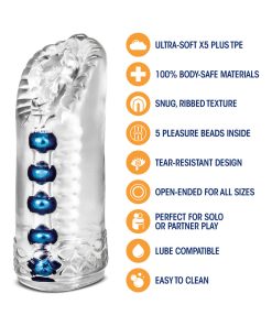 M For Men Snatch Vagina Stroker Clear