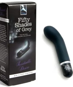 Fifty Shades Of Grey Insatiable Desire Silicone Mini G-Spot Vibrator Black