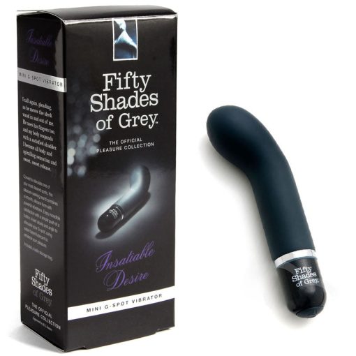 Fifty Shades Of Grey Insatiable Desire Silicone Mini G-Spot Vibrator Black