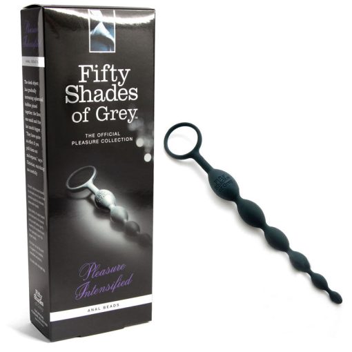 Fifty Shades Of Grey Pleasure Intensified Silicone Anal Beads Black