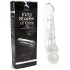 Fifty Shades Of Grey Drive Me Crazy 7.5 In. Glass Massage Wand Dildo Clear
