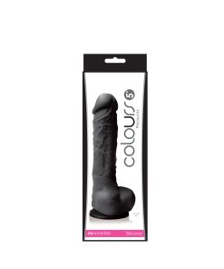Colours Pleasures 5 In. Dildo Black