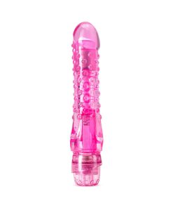 Naturally Yours Bump N' Grind Textured Slimline Vibrator Pink