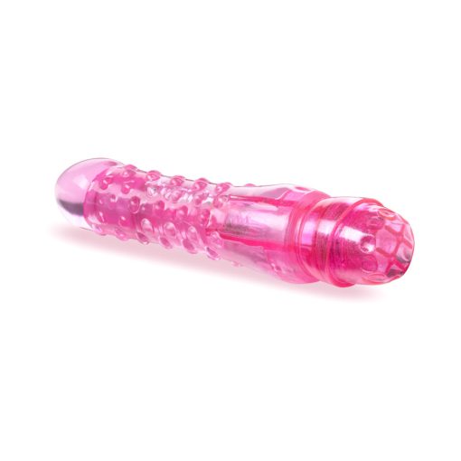 Naturally Yours Bump N' Grind Textured Slimline Vibrator Pink - Image 3