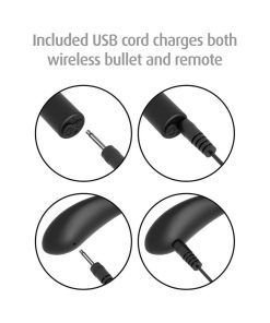 Anal Fantasy Collection Vibrating Remote Control Silicone Plug Black