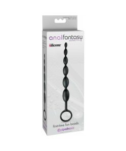 Anal Fantasy Collection Silicone First-Time Fun Beads Black