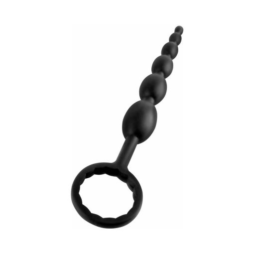 Anal Fantasy Collection Silicone First-Time Fun Beads Black - Image 3