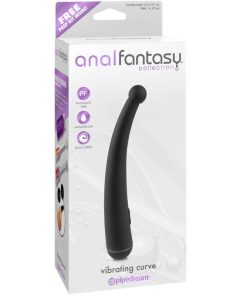 Anal Fantasy Collection Vibrating Curve Prostate Massager Black