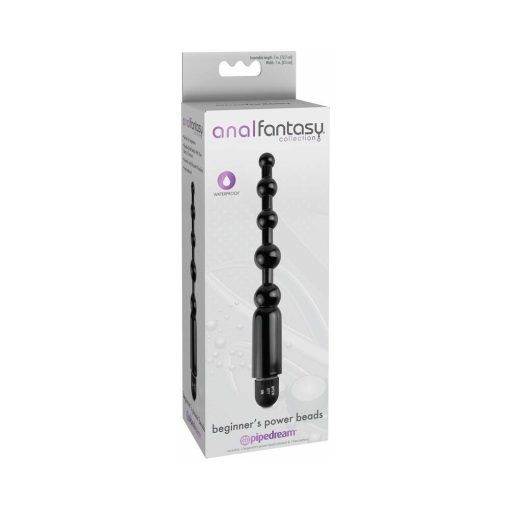 Anal Fantasy Collection Vibrating Beginner'S Power Beads Black