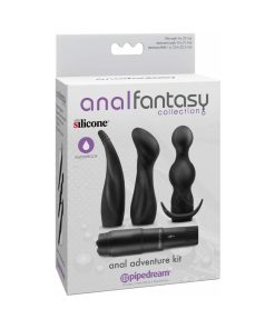 Anal Fantasy Collection 4-Piece Silicone Anal Adventure Kit Black