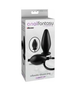 Anal Fantasy Collection Inflatable Silicone Plug Black