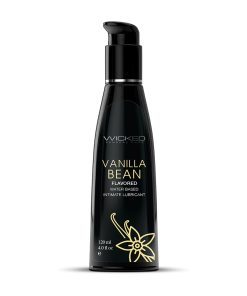 Wicked Aqua Vanilla Bean Water-Based Lubricant 4 Oz.