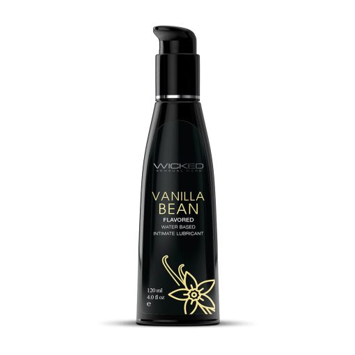 Wicked Aqua Vanilla Bean Water-Based Lubricant 4 Oz.