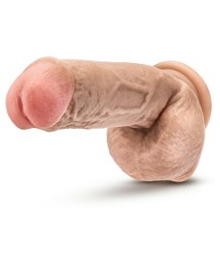 Hung Rider Trigger Realistic 8.5 In. Dildo With Balls Beige