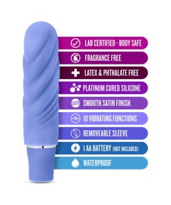 Luxe Nimbus Mini Silicone Vibrator Periwinkle