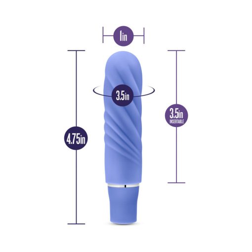 Luxe Nimbus Mini Silicone Vibrator Periwinkle - Image 7