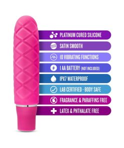 Luxe Cozi Mini Silicone Slimline Vibrator Fuchsia
