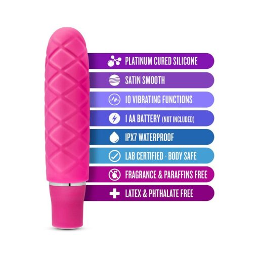 Luxe Cozi Mini Silicone Slimline Vibrator Fuchsia - Image 5
