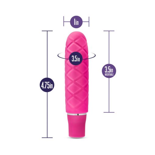 Luxe Cozi Mini Silicone Slimline Vibrator Fuchsia - Image 7