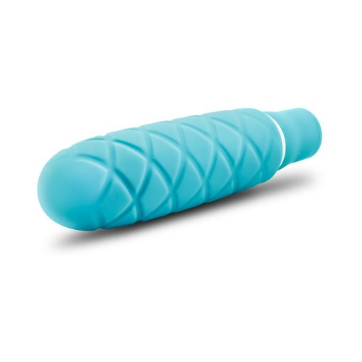 Luxe Cozi Mini Silicone Slimline Vibrator Aqua - Image 3