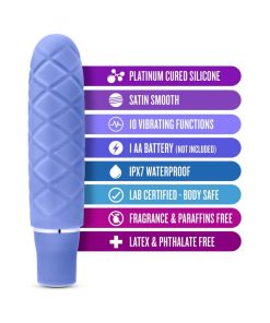 Luxe Cozi Mini Silicone Slimline Vibrator Periwinkle