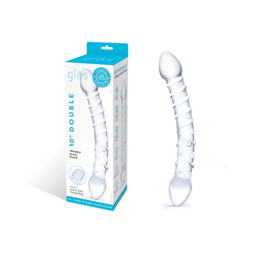 Glas 10 In. Double Trouble Glass Dildo