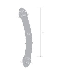 Glas 10 In. Double Trouble Glass Dildo