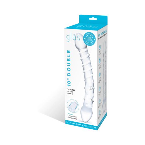 Glas 10 In. Double Trouble Glass Dildo - Image 8