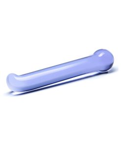 Glas 6.75 In. Purple G-Spot Tickler Glass Dildo