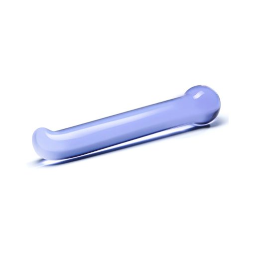 Glas 6.75 In. Purple G-Spot Tickler Glass Dildo - Image 3