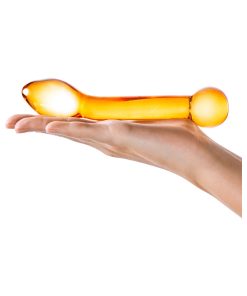 Glas 7 In. Honey Dripper Anal Slider Prostate Stimulating Glass Dildo
