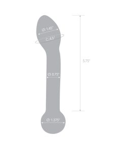 Glas 7 In. Honey Dripper Anal Slider Prostate Stimulating Glass Dildo